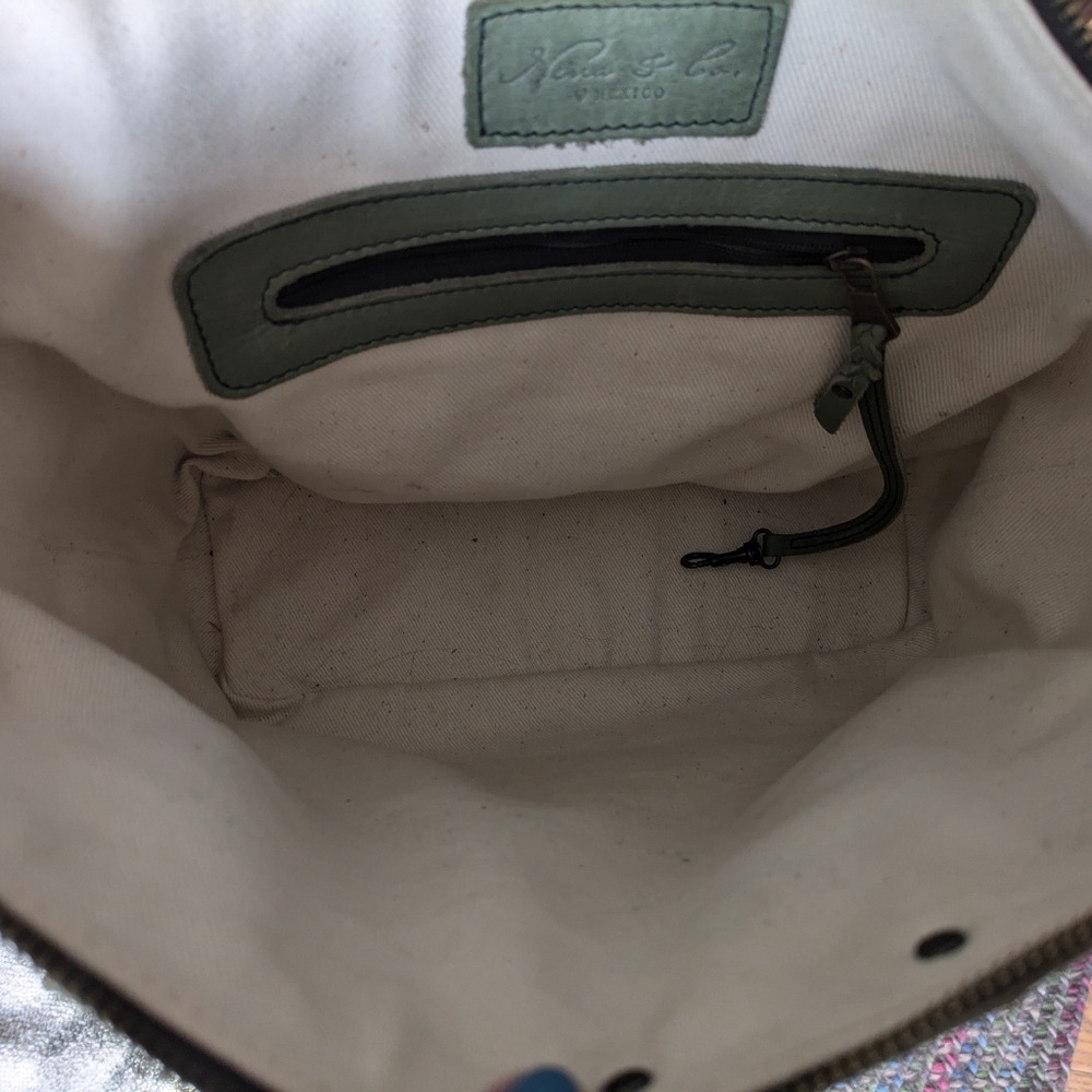 Nena & Co. Green Leather Backpack Strap - Picture 6 of 7